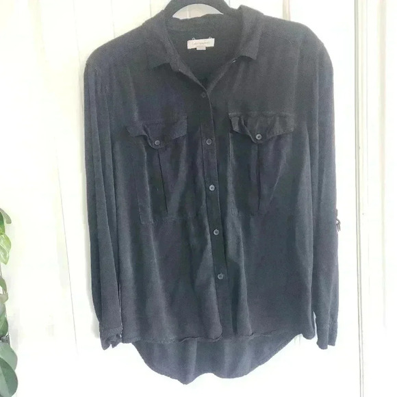 Calvin Klein Women's Airflow Utility Shirt Lightweight woven button-up shirt - Picture 3 of 7